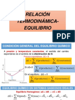 Relación Termodinámica-Equilibrio