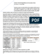 Efectos de Los Campos Electromagnéticos en Los Seres Vivos