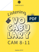 Listening Vocabulary Cambridge 8-11