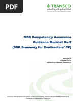 SSR Competency Assurance Guidance Booklet No.2 (SSR Summary For Contractors' CP)