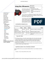 Fisa de Lucru - Ultrasonic Sensor