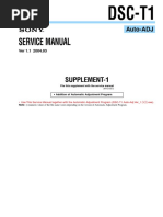 Service Manual: DSC-T1