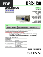 Service Manual: DSC-U30