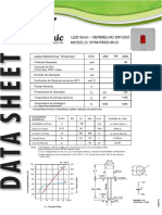 LED vermelho difuso 5mm especificações