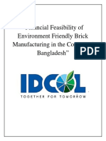 Financial Feasibility of Environment Friendly Brick Manufacturing