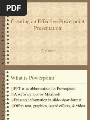 How to Create an Effective PowerPoint