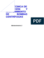 Manual de Mantenimiento Bomba Centrifuga