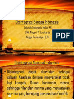 Disintegrasi Bangsa Indonesia