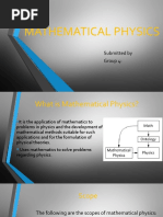 Mathematical Physics: Submitted by Group 4