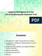 Diabetes Management in The Era of Cardiovascular Outcome Trial