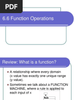 6.6 Function Operations