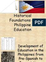 Historical Foundations of Philippine Education