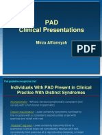 Clinical Presentations of PAD Reveal Distinct Syndromes