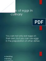 Uses of Eggs in Culinary