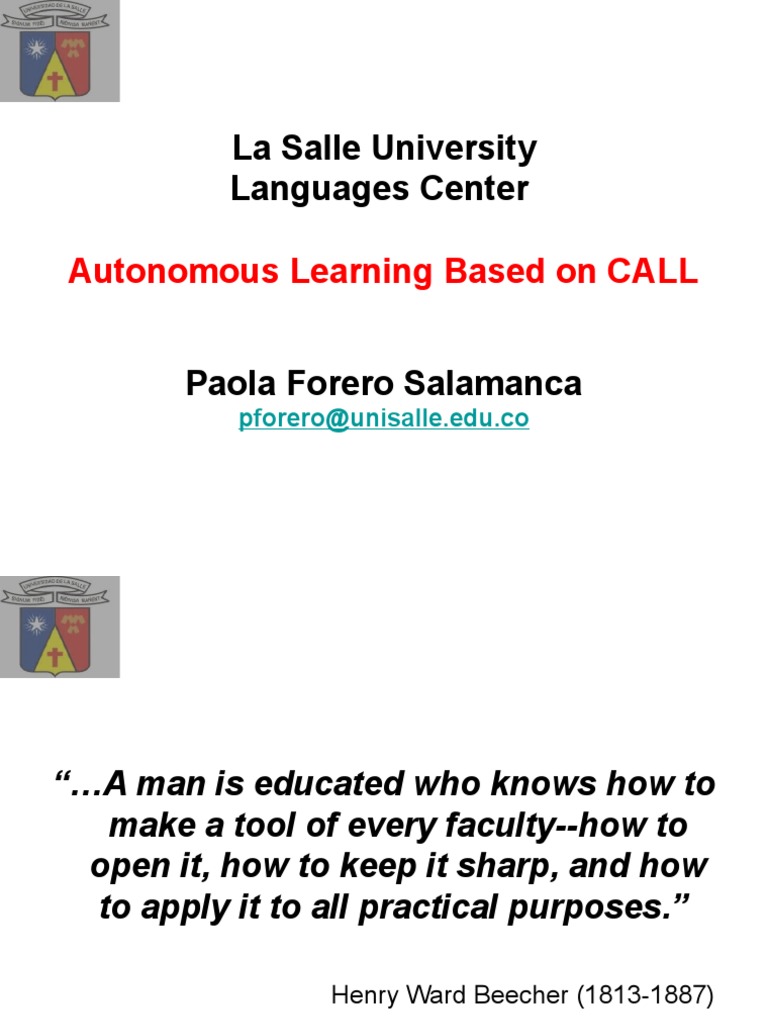 Autonomous Learning Based On Call | PDF | Learning Methods | Motivational