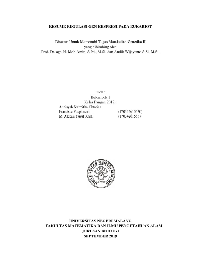 Regulasi Gen Eukariotik | PDF | Sains & Matematika