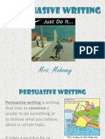 Persuasive Writing 1