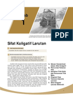 Bab 1 Sifat Koligatif Larutan PDF