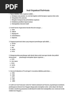 Soal Organisasi Pariwisata