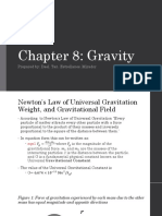 Chapter 8: Gravity: Prepared By: Dael, Tan, Estrellanes, Mirador