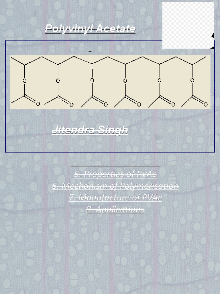 Poly Vinyle Acetate Prepartion, Properties PDF Polyvinyl Chloride