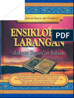 Ensiklopedi Larangan Dalam Syariat Islam