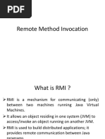 Remote Method Invocation