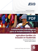 Lineamientos Estratégicos para El Fortalecimiento de La: Agricultura Familiar y La Inclusión en Guatemala