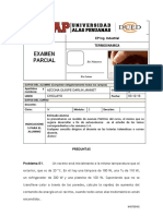 Examen Parcial Ing Industrial Termodinamica