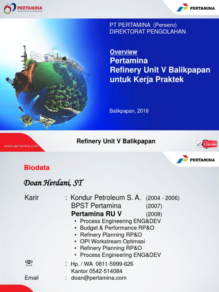 Visi dan Misi Pertamina RU V Balikpapan | PDF