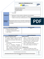 Guía de Aprendizaje Unidad 2 - Autoconocimiento Parte II PDF