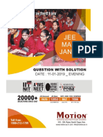 JEE Main Paper 2019 Hindi