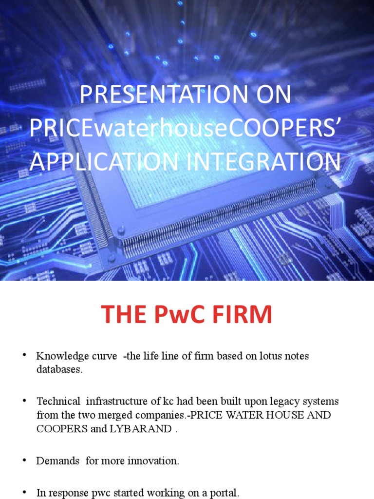 PwC Application Integration Overview | PDF | Pricewaterhouse Coopers ...