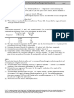 03b Stoichiometry AP Freeresponse Questions - Hard