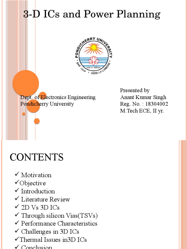 3 D Ics and Power Planning | PDF | Integrated Circuit | Digital Electronics