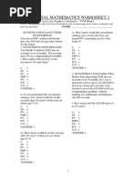 Financial Mathematics Worksheet 2: NAME