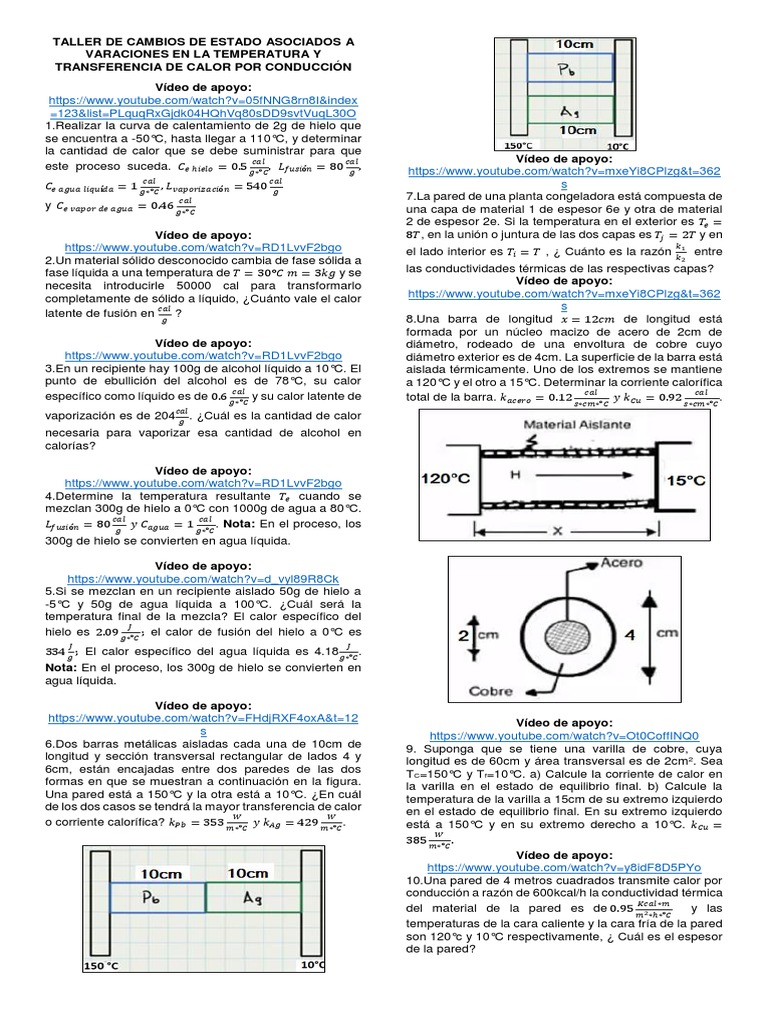 768px x 1024px - 4.taller de Cambios de Estados Asociados | PDF | Conduccion termica | Calor