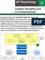 Unit 4: Sensation, Perception and States of Consciousness