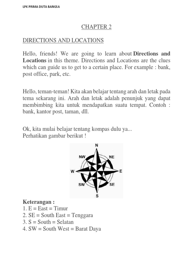 Directions and Locations Guide | PDF
