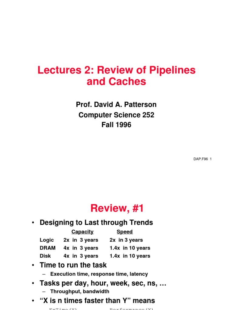 Lecture2a PDF | PDF | Cpu Cache | Central Processing Unit