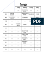 Timetable PDF