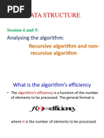 Session4&5 Analysis of Recursive Algorithm