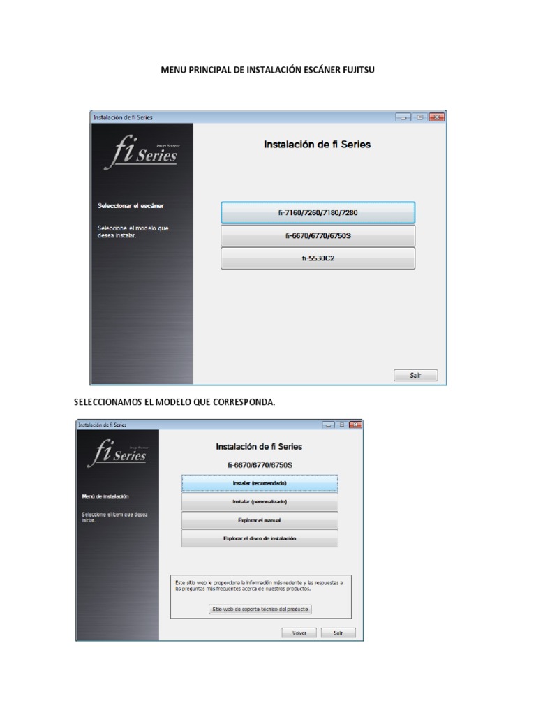 Manual Del Scanner Fujitsu - Paperstream | PDF