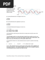 Essential Physics Chapter 21 (Waves and Sound) Solutions To Sample Problems