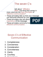 The 7 C's of Effective Communication