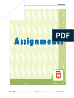 HTML5 Assignment PDF