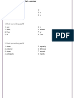 Writing About a Pie Chart - Answers 0