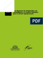 Plan de Adaptacion de Agro para El Cambio Climático