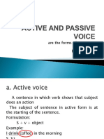 Active and Passive Voice