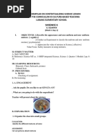 Lesson Exemplar On Contextualizing Science Lesson Across The Curriculum in Culture-Based Teaching Lubang Elementary School Science 6